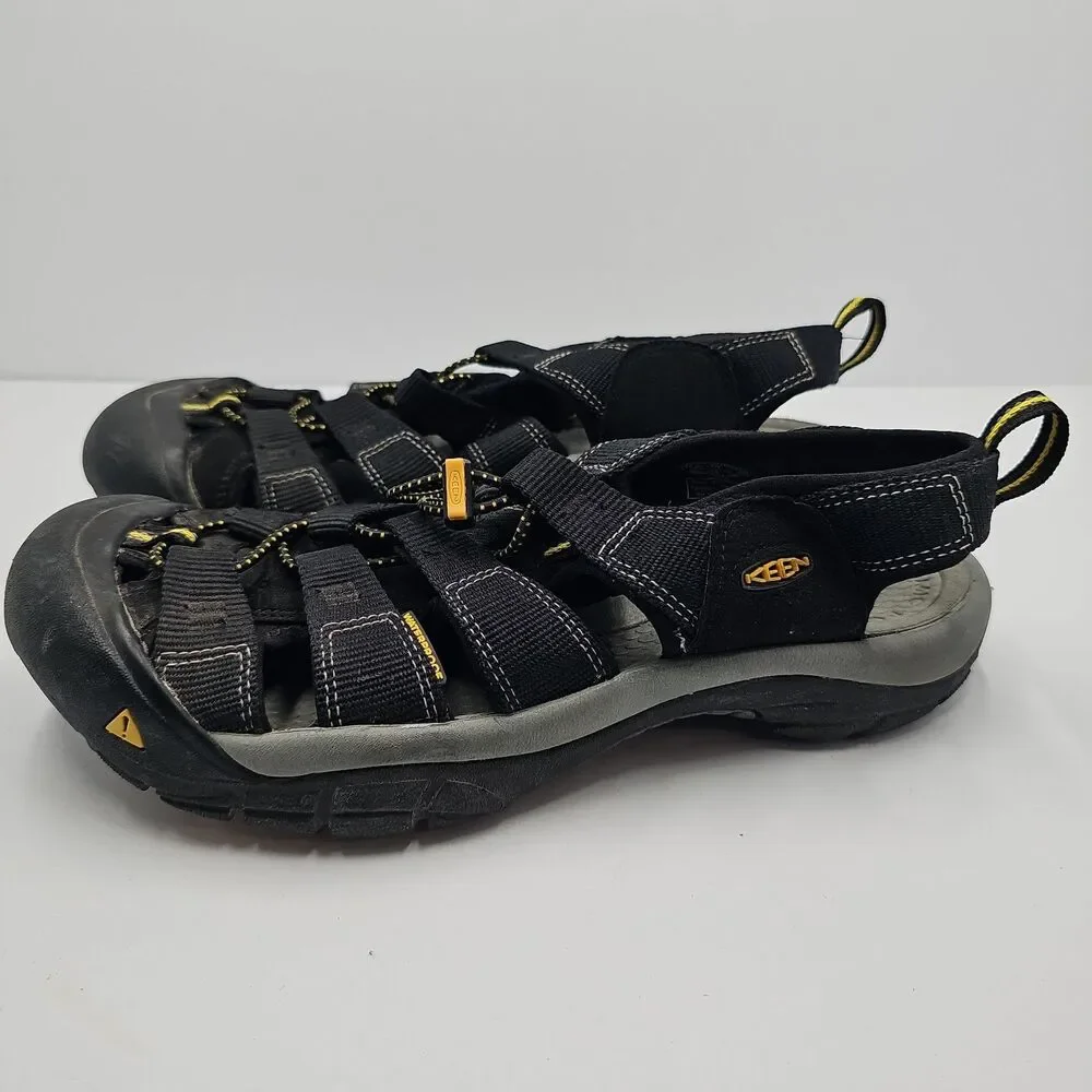 Keen Mens Newport H2 Rugged Waterproof Hiking Sandals Black Size 10